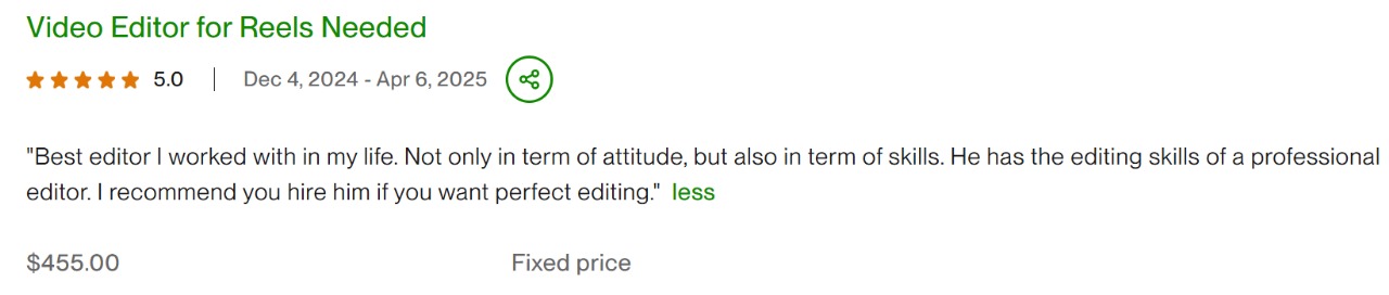 Testimonial from Client 2